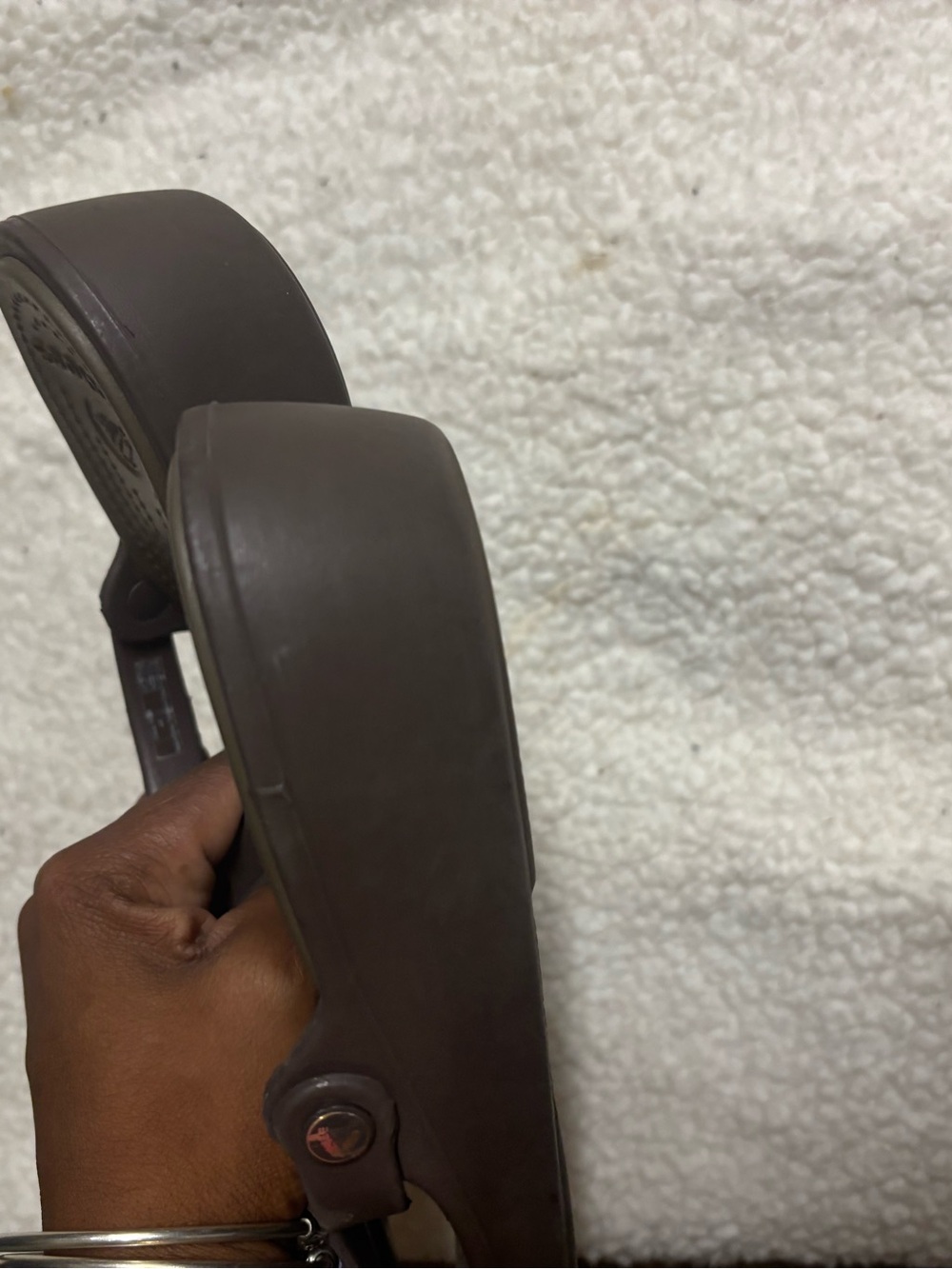 Crocs Patricia Wedge Sandals in brown women's 9 - Picture 3 of 5
